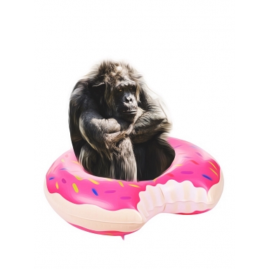 Lámina Gorila en Flotador