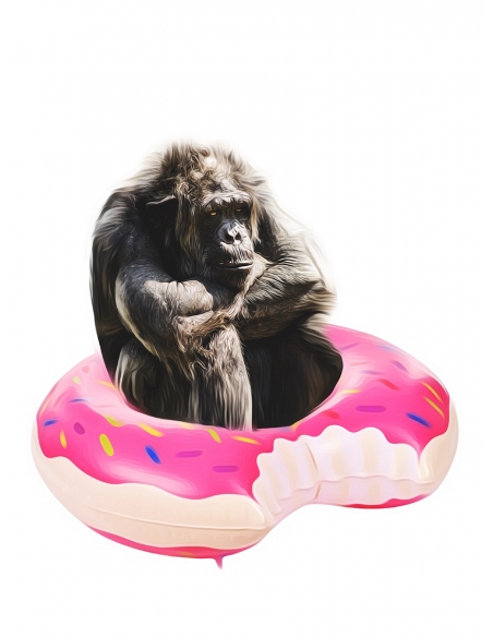 Lámina Gorila en Flotador