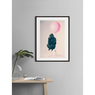 Lámina Gorila en Silla 2