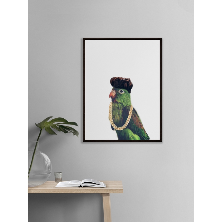 Lámina Pájaro con Tupé