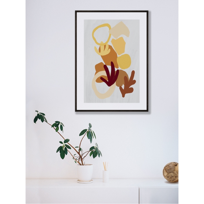 Lámina Abstracto Amarillo