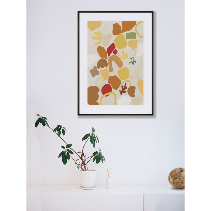 Lámina Abstracto Amarillo 2