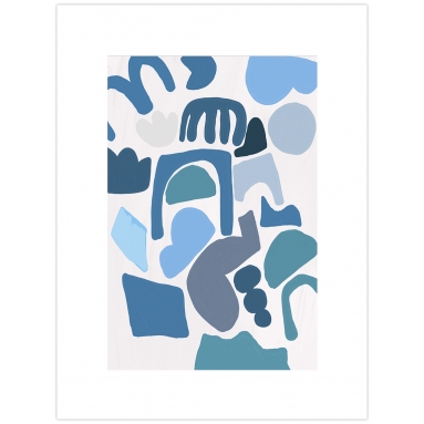 Lámina Abstracto Azul 2