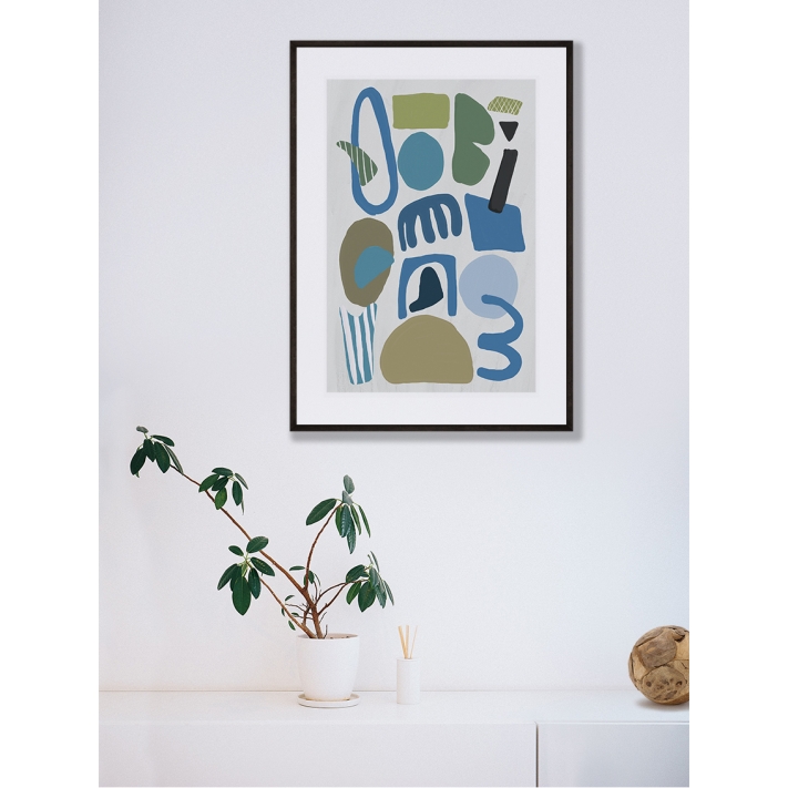 Lámina Abstracto Azul 2