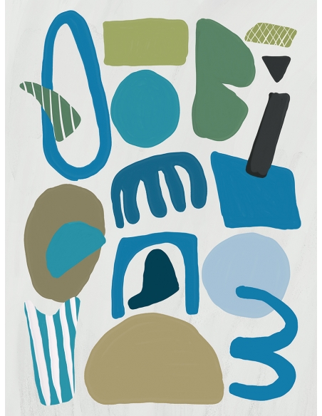 Lámina Abstracto Azul 2