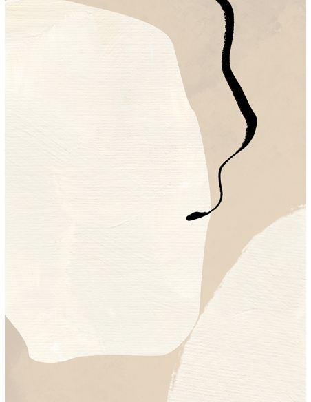 Lámina abstracto línea negra 2