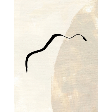 Lámina abstracto línea negra 3