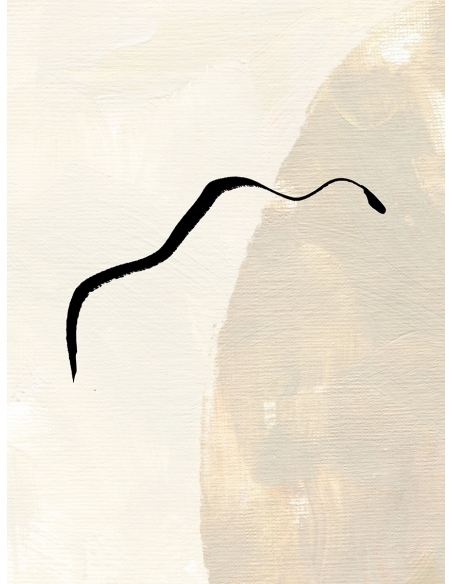 Lámina abstracto línea negra 3