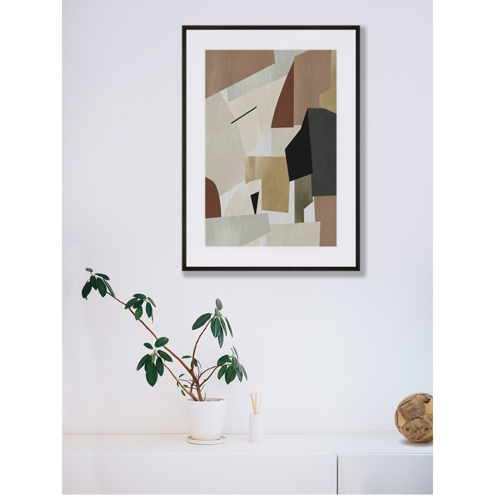 Lámina abstracto marrón 2