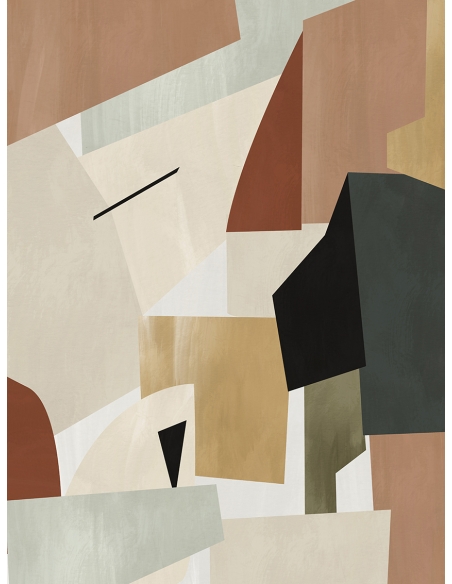 Lámina abstracto marrón