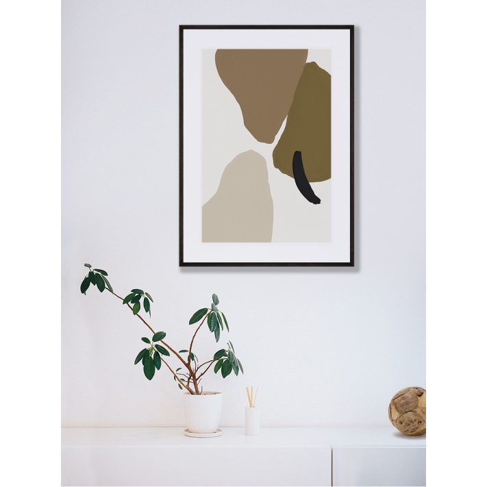 Lámina abstracto marrón 3