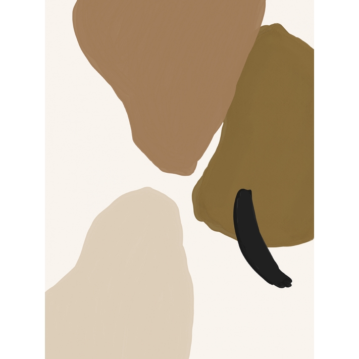Lámina abstracto marrón 3