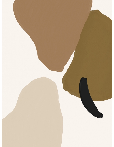 Lámina abstracto marrón 3