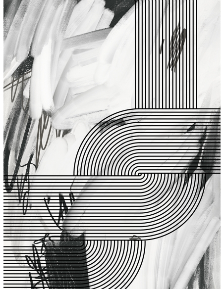 Lámina Abstracto Geométrico Curvas 6