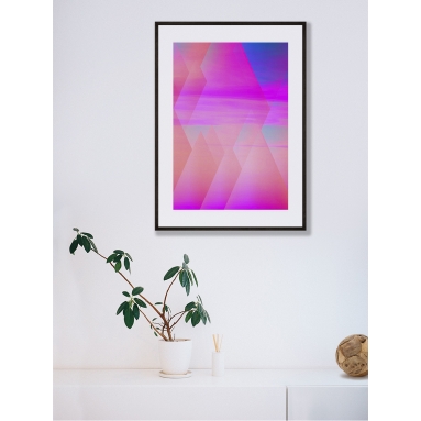Lámina Abstracto Geométrico Rosa 2
