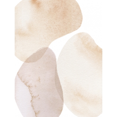 Lámina Abstracto Mancha Beige