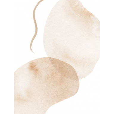 Lámina Abstracto Mancha Beige 2