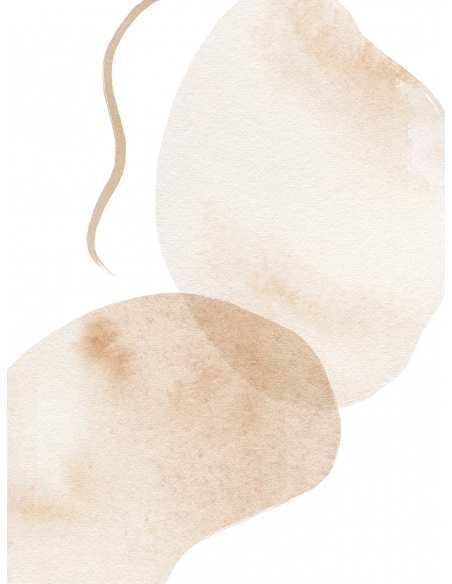 Lámina Abstracto Mancha Beige 2