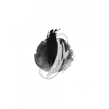 Lámina Abstracto Mancha Negra