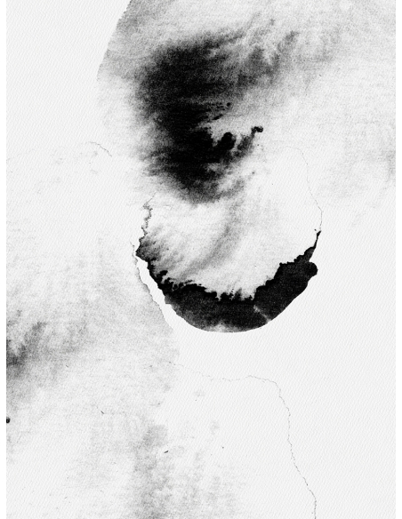 Lámina Abstracto Mancha Negra 3