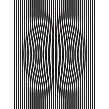 Lámina Abstracto Ondas Blanco y Negro