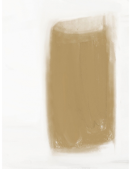 Lámina Abstracto Pincelada Beige 2