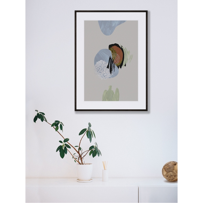 Lámina Abstracto Pincelada Colores 2