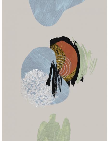 Lámina Abstracto Pincelada Colores 2