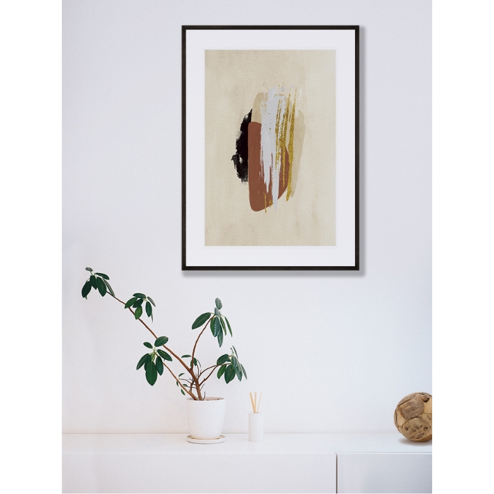 Lámina Abstracto Pincelada Colores 3