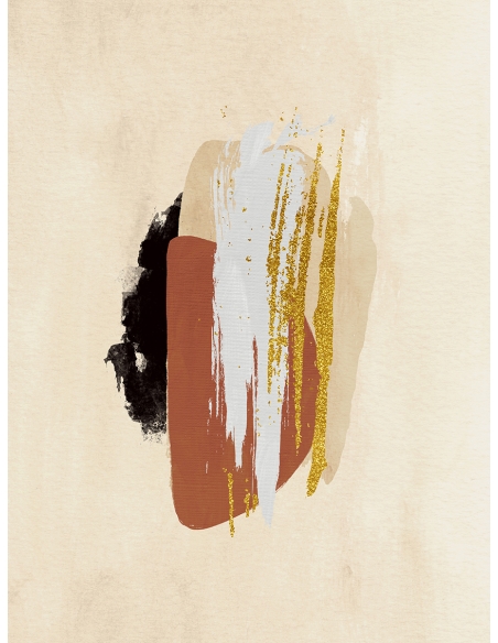 Lámina Abstracto Pincelada Colores 3