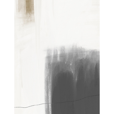 Lámina Abstracto Pincelada Gris