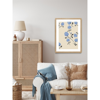 Lámina Flores Azules 2