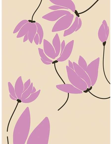 Lámina Flores Rosas