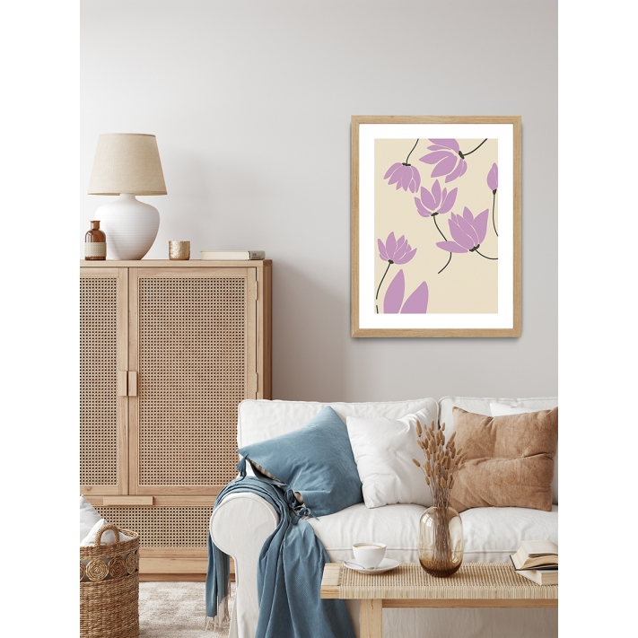 Lámina Flores Rosas 8