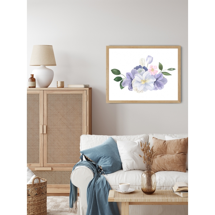 Lámina Ilustración Flores Lámina Ilustración Flores