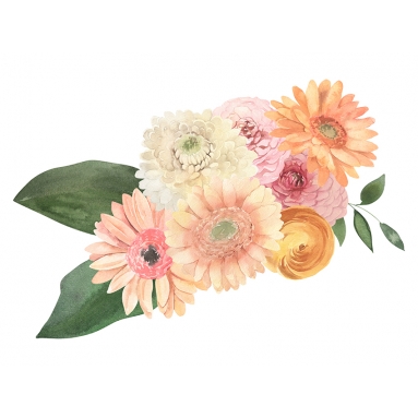 Lámina Ilustración Flores