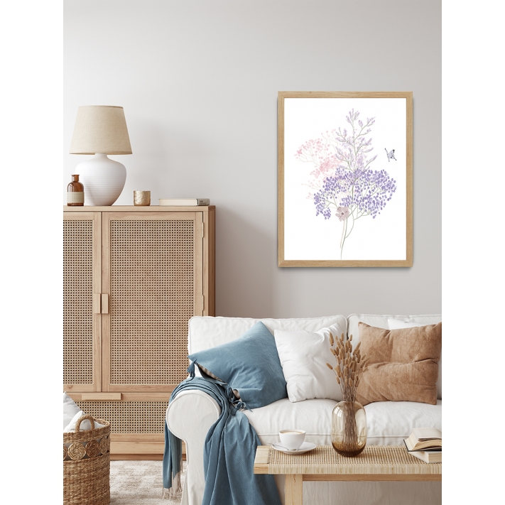 Lámina Ilustración Ramo Flores