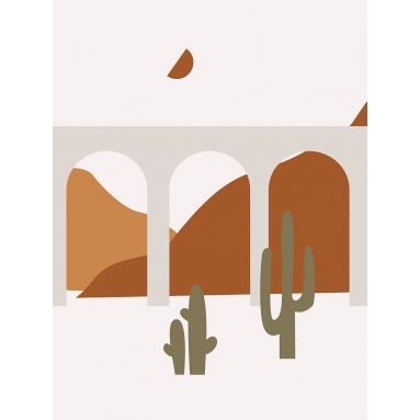 Lámina Boho Paisaje