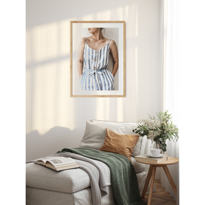 Lámina Chica Vestido Rayas