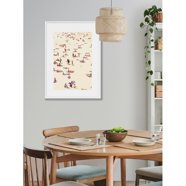 Lámina Arena con gente