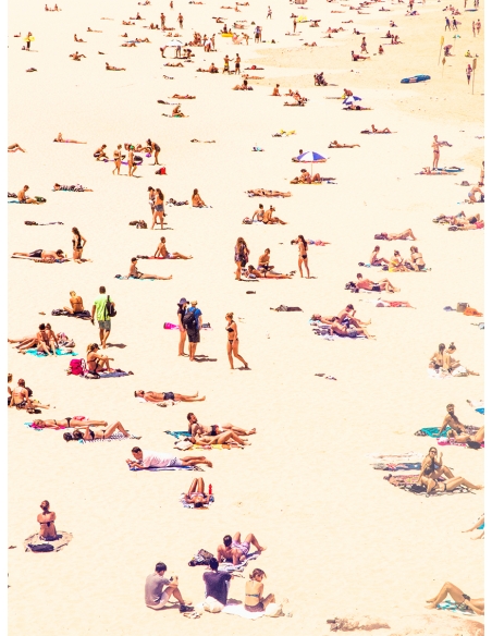 Lámina Arena con gente