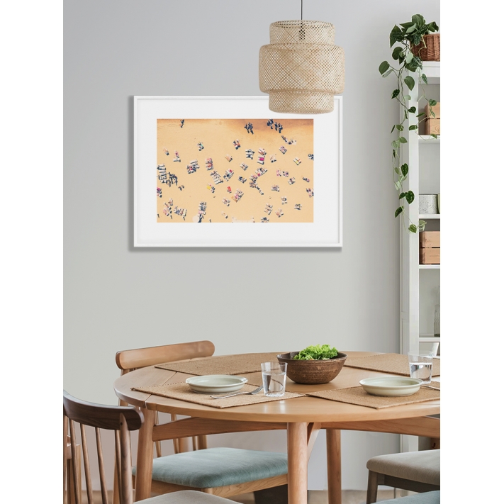 Lámina Arena con gente 2