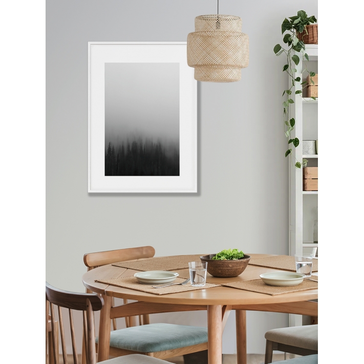 Lámina Bosque con niebla 2