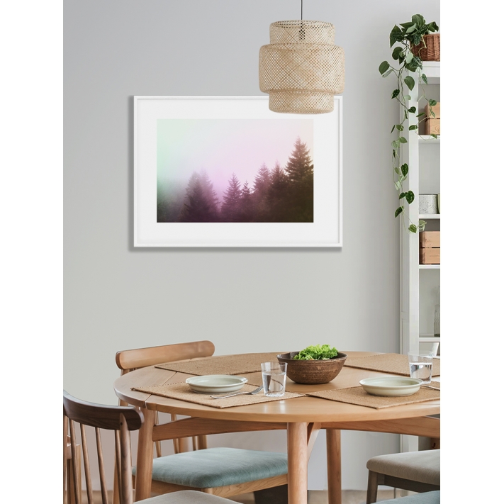 Lámina Bosque con niebla 3