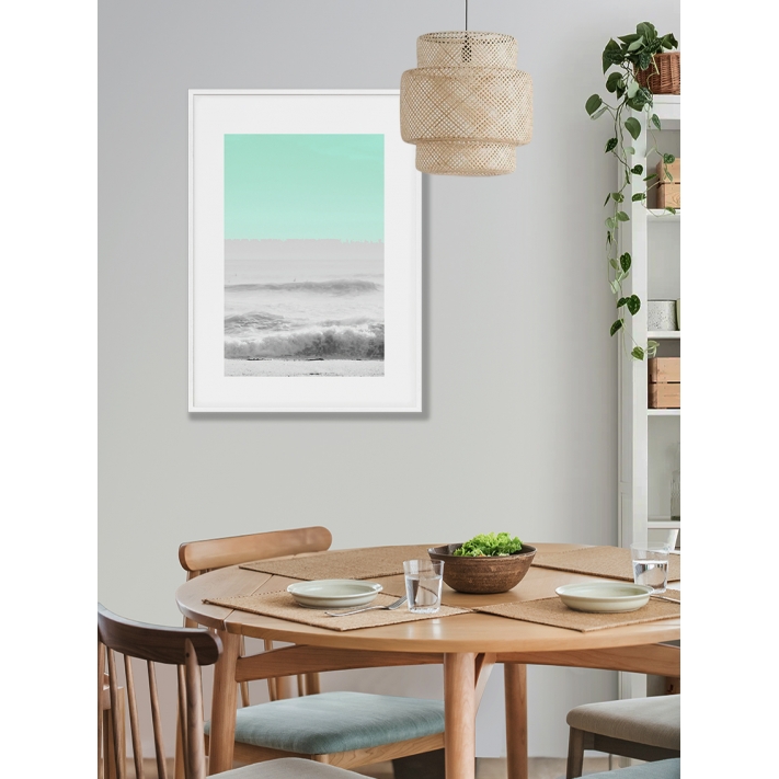 Lámina Mar con Olas Abstracto