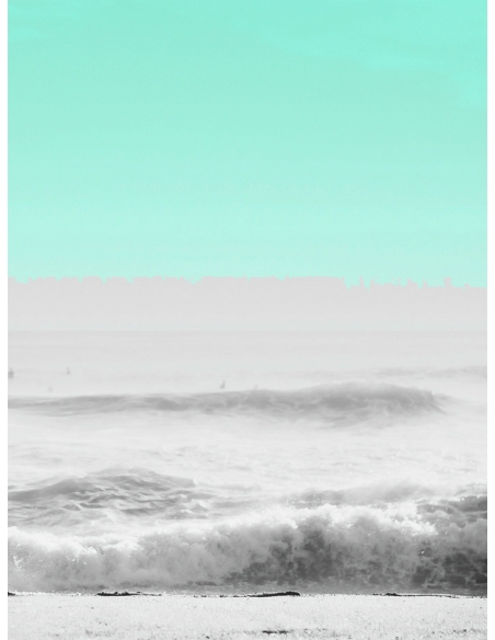 Lámina Mar con Olas Abstracto