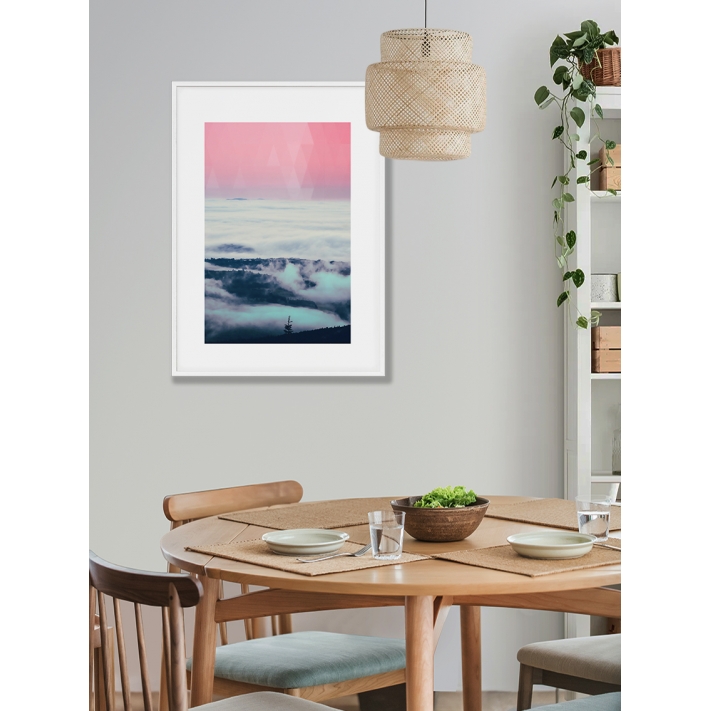 Lámina Montaña con Nubes