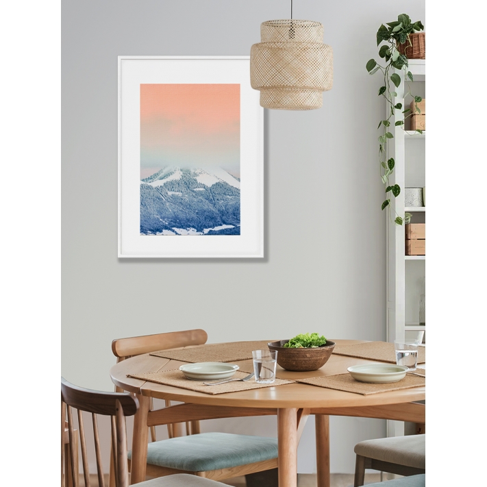 Lámina Montaña nevada