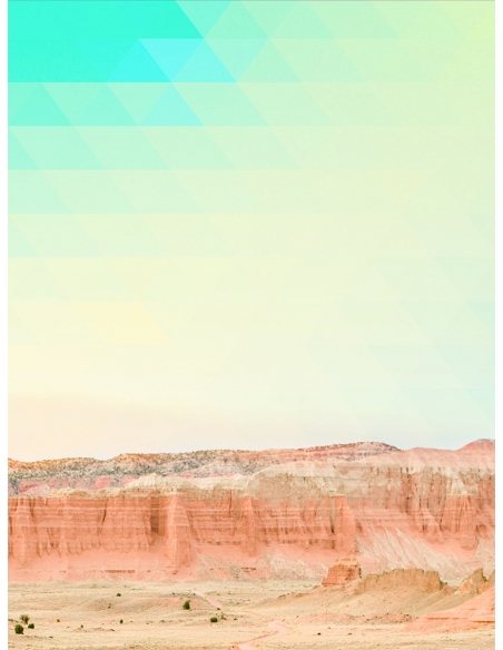 Lámina Montaña roca rojiza