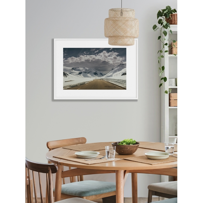 Lámina Nieve en carretera